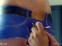 Jeny Smith - Walks The Streets Naked With Only Painted Pants. Shocking Footag