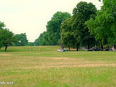 Jeny Smith - Walks The Streets Naked With Only Painted Pants. Shocking Footag