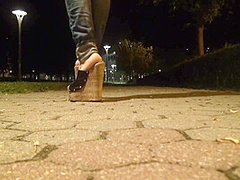 Going Out In Public In Very Sexy Platform Wedges