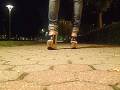 Going Out In Public In Very Sexy Platform Wedges