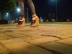 Going Out In Public In Very Sexy Platform Wedges