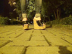 Going Out In Public In Very Sexy Platform Wedges