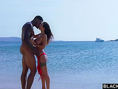 Beach Fucking With A Sexy Slut And A Bcc