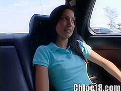 Solo teen slut plays with her tight pussy