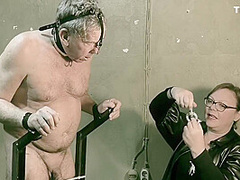 Mistress April In Dominatrix Locking Up Her Slaves Cock