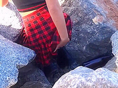 Nasty Teen Plays With Her Tits And Ass In Public Extreme
