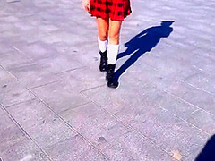 Nasty Teen Plays With Her Tits And Ass In Public Extreme