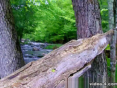 Lydya Moser & Rick Duke in Lil Redhead Fucked in the Woods - PegasProductions