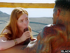 Sucking That Bbc In A Nice View Outdoors