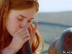 Sucking That Bbc In A Nice View Outdoors