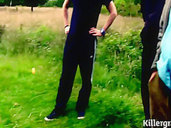 Sub Slut Girlfriend Used By In Public Gangbang 8 Min With Older Men