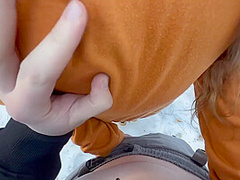 Sucked Among The Pines In The Woods. Cum In The Mouth