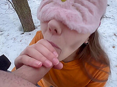 Sucked Among The Pines In The Woods. Cum In The Mouth