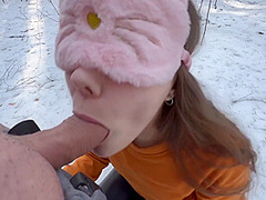 Sucked Among The Pines In The Woods. Cum In The Mouth