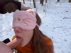 Sucked Among The Pines In The Woods. Cum In The Mouth