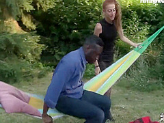 Cute French Teen Carlie Gets Dp With Bbc Outdoors