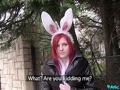 Nasty Easter Bunny Girl Shagged Outsi
