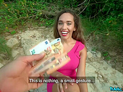 Bosomed Bitch Gets Fucked Outdoors - Juan Lucho And Briana Bounce
