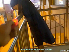 Asian Public Ballgagged And Remote Vibed