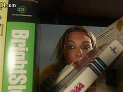 BJ and HJ CFNM orgy in the library with dirtytalking babes