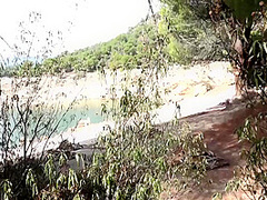 Couple Threesome In A Nudist Beach