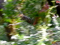 French Skinny Amateur Teen Pick Up In Forest For Anal Threesome