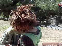 Amateur public sex with skinny british teen in forest