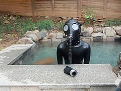 Latex 02 Bunny Latex In Hot Spring