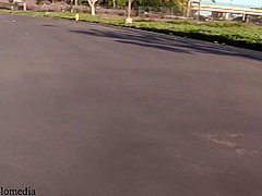 Small Titted Babe Toys Her Pus