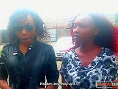 Kenyan ex-coworkers outdoor final lesbian romantic encounter