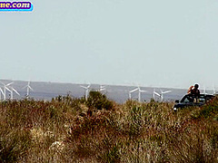 Outdoor bisex MMF DP ***with busty deepthroating babe