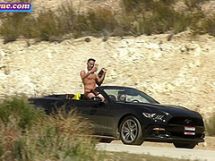 Outdoor bisex MMF DP ***with busty deepthroating babe