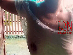 Summer Rainy Day. Wet Underwear. Rain. Umbrella. Private, Milf, Horny, Doll, Underwear, Slave, Wet, Panties, Rain