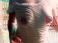 Summer Rainy Day. Wet Underwear. Rain. Umbrella. Private, Milf, Horny, Doll, Underwear, Slave, Wet, Panties, Rain