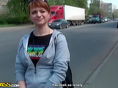 Euro Girl Doggystyle Fuck Outdoors In The Streets