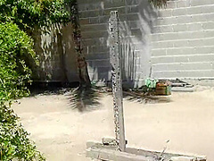 Wife Takes A Sunbath And Displays Her Nude Body To Delivery Man