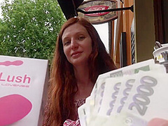 Red Haired Babe Is About To Have Sex For Money With A Man