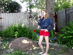 Taking A Smoke Break After Yardwork