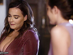 MOMMY'S GIRL - Natasha Nice Catches Her Stepdaughter Masturbating While Watching Her Sex Tape