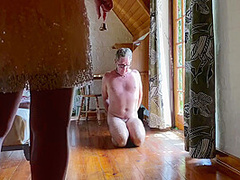 Mistress April In Dominatrix Peeing In Slaves Mouth And Brainwashing