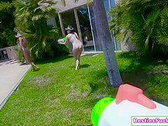 Three Besties Capture And Suck A Guy Before Getting Banged - Alison Rey