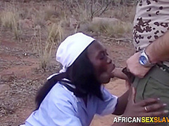White Rancher Takes African Maid To The Outback For Wild Outdoor Fucking