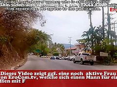 German Tourist Public Pick Up Mexican Latina At Beach