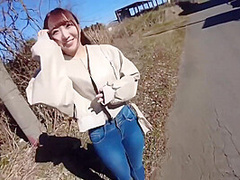 Sun-050 Exhibitionist With A Huge Ass. Soft Body Beauty