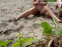 Big Boobs Teen Jerking Off Stranger On The Public Beach