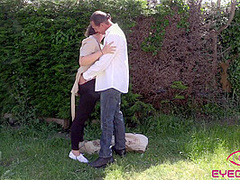 Innocent Walk In The Park Turned Into Naughty Sex With My Hot Stepdad In The Park