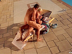 Carla Has Threesome Sex With A Couple Of Guys Out By Th
