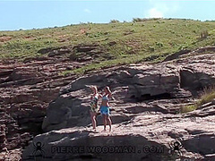 Anetta Keys And Tarra White In And Beach + 2 Boys