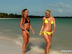 Angelina Love, Lena Love And Kathia Nobili In Blonde Lesbians And Wild Se