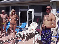 Real Whore Party - Blowing, Gagging And Screwing By